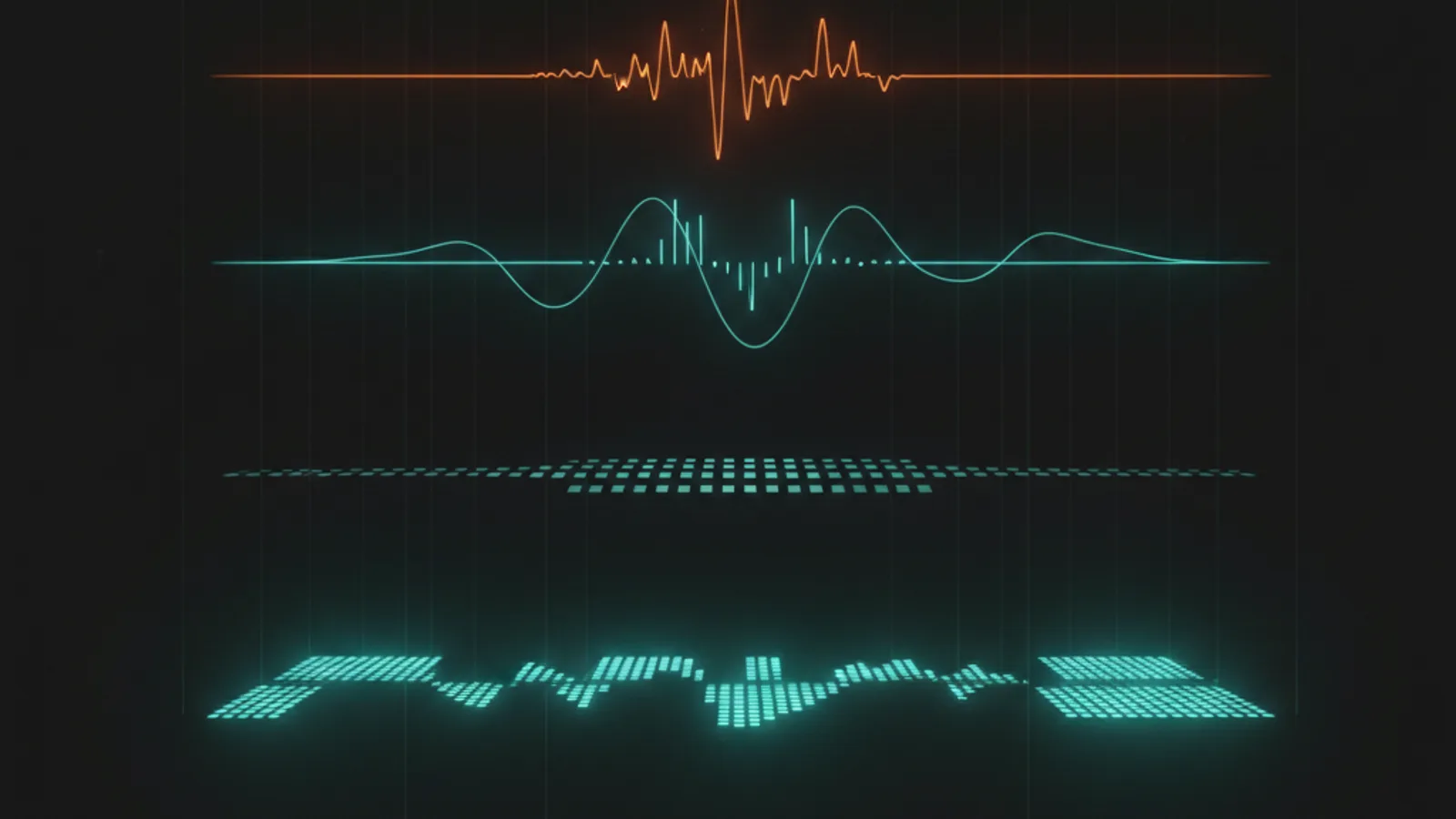 Ein Musikstück entsteht Schicht für Schicht in einer festen Reihenfolge